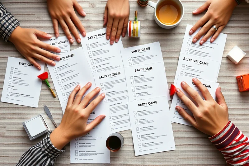 how to adult party games checklists — How To Adult Party Games Checklists (the finished result)