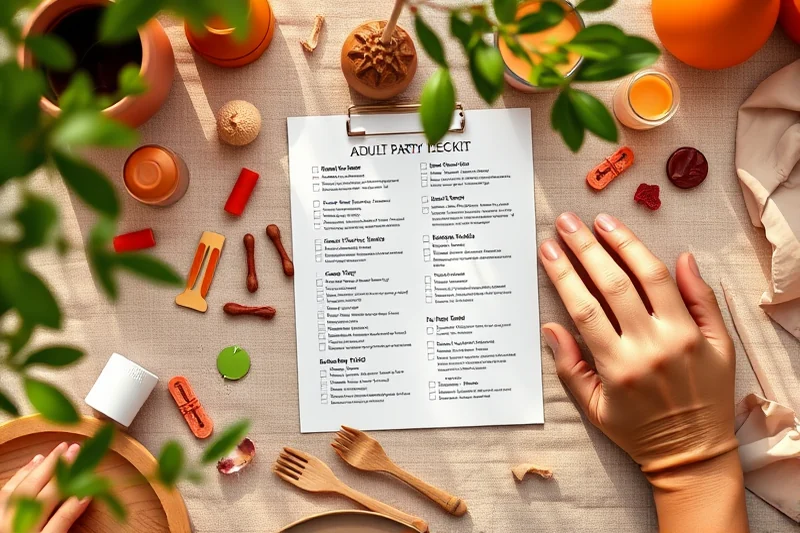 adult party games decor checklist — Adult Party Games Decor Checklist (the finished result)