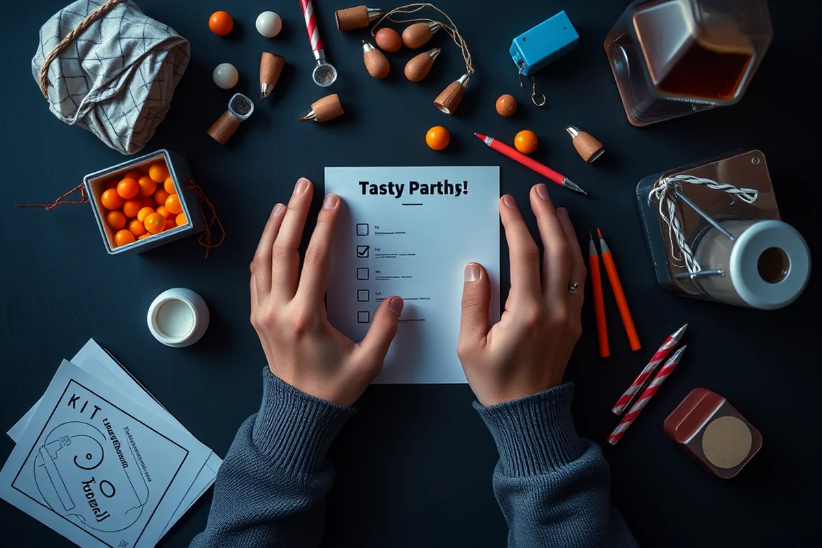 adult party games invitations favors checklist — Adult Party Games Invitations Favors Checklist (the finished result)