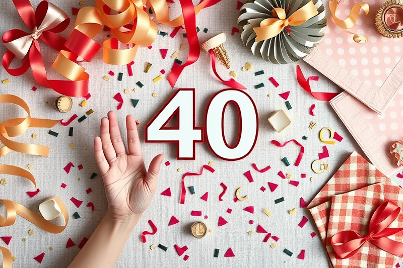 40th birthday party decorations checklist — 40th Birthday Party Decorations Checklist (the finished result)