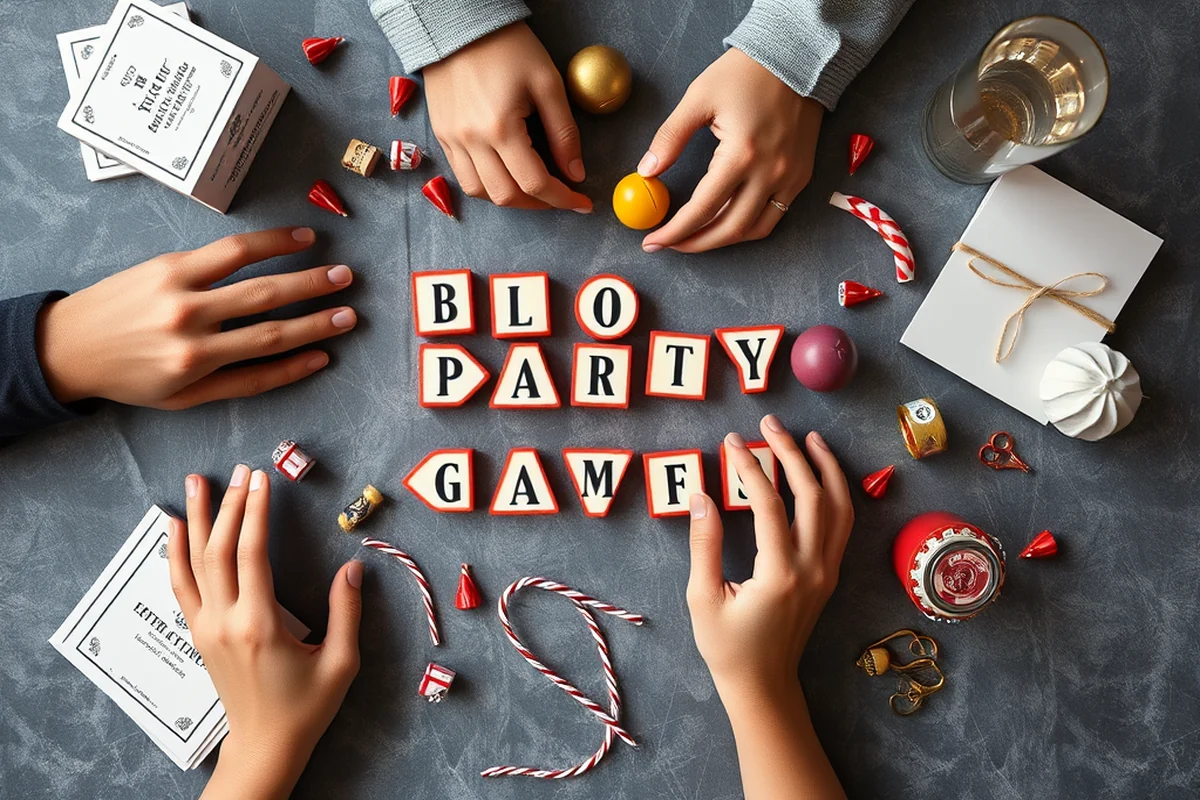 budget adult party games invitations favors — Budget Adult Party Games Invitations Favors (the finished result)